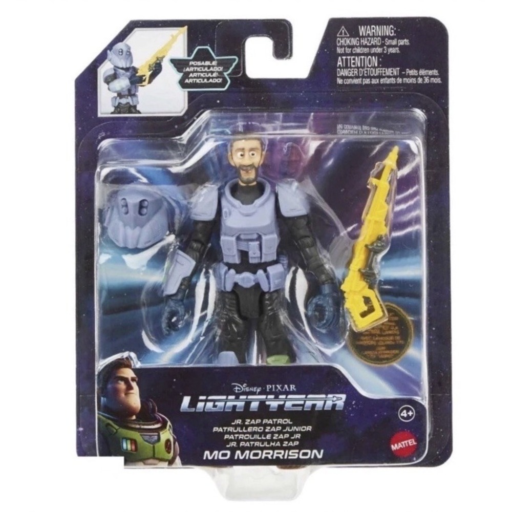 Disney Pixar Lightyear Jr. Zap Patrol Mo Morrison Action Figure Posable Mattel